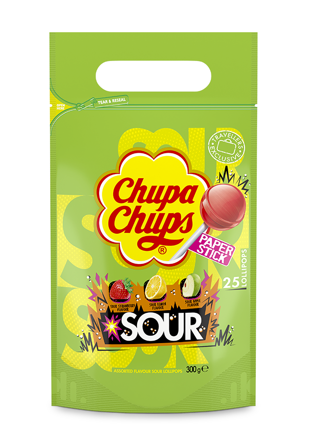 Chupa Chups Pouch Bag Sour | 300 g