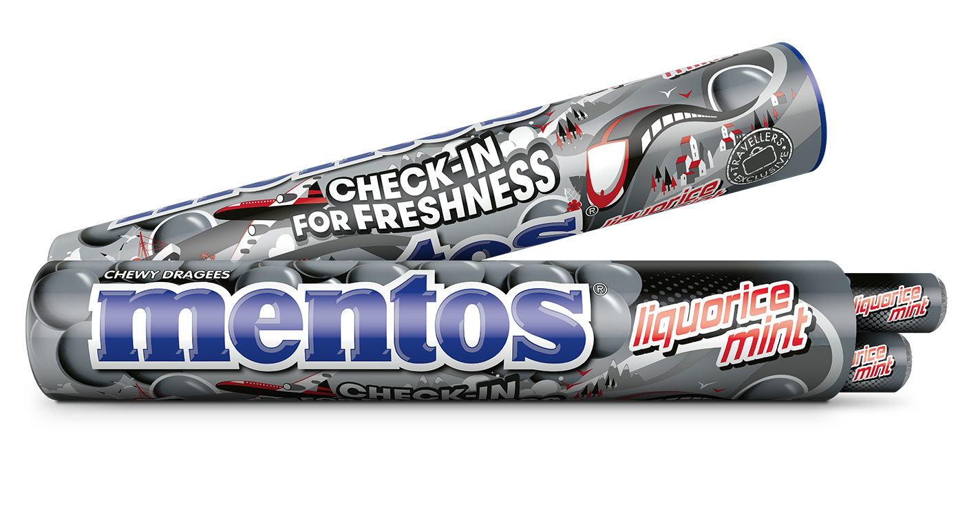 Mentos Jumboroll Liquorice | 296 g