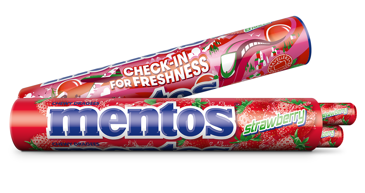 Mentos Jumboroll Strawberry | 296 g